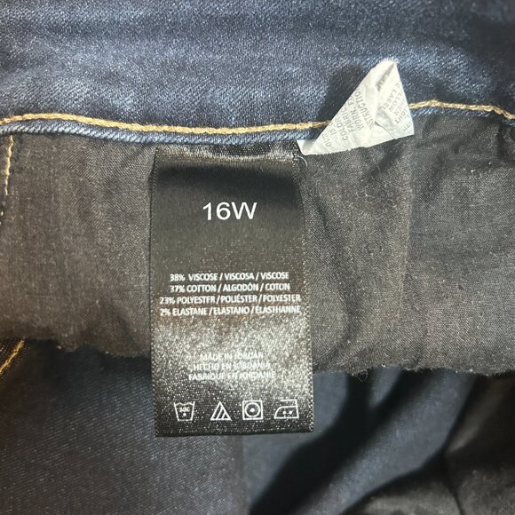 Code Bleu Soho Skinny denim high rise skinny jeans 28 in inseam size 16W - Picture 7 of 8